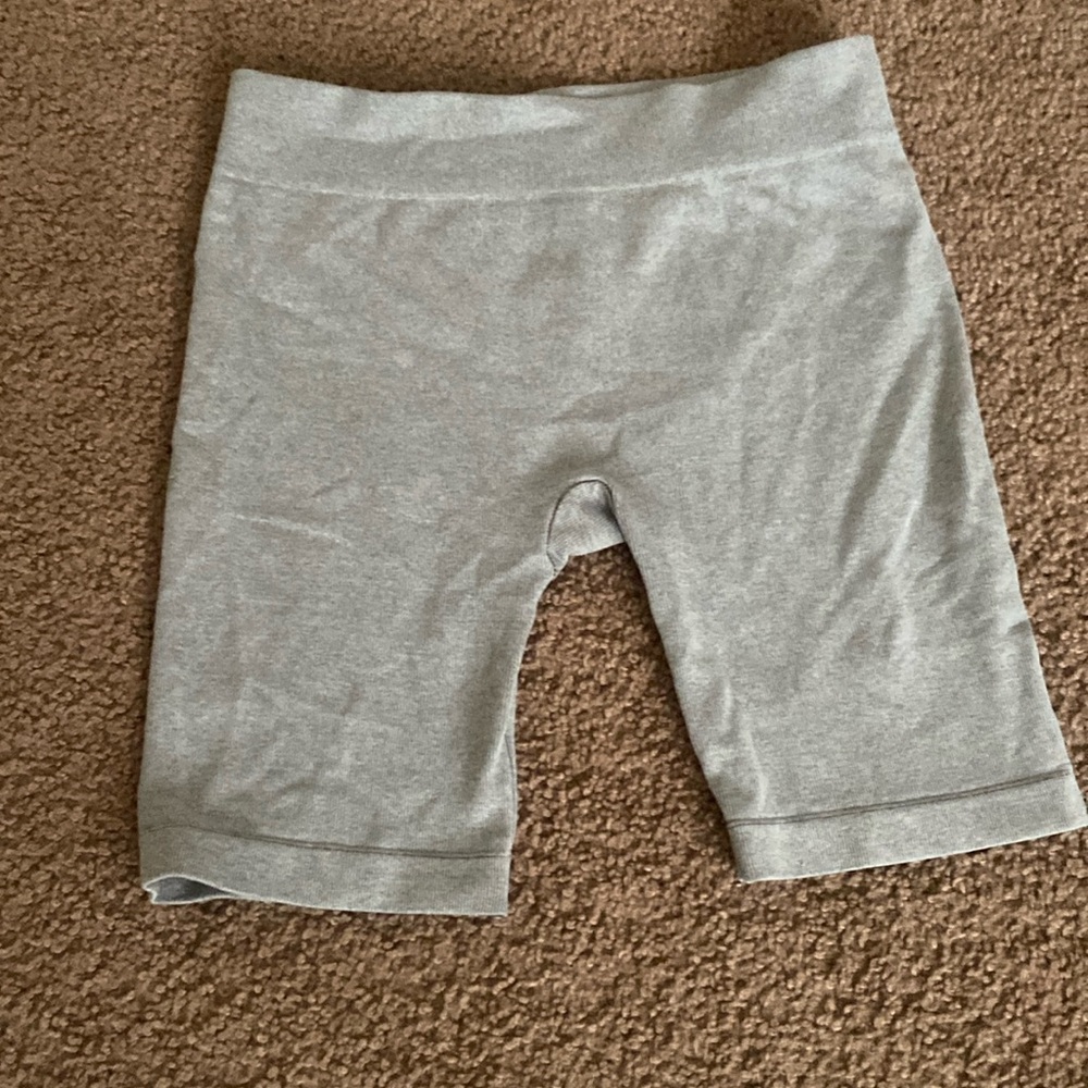 Grey Free People biker shorts never worn size small